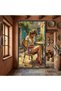 Elegant Woman Sitting at Cafe Table Canvas, Summer Outdoor Scene, Romantic Street View Wall Art, Female Portrait Canvas, Cozy Atmosphere Stretched Canvas 40x60 cm - 2