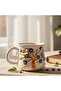 Handcrafted, Double-Sided Embossed Pattern 2-Piece Cup-Mug Set, 5 Different Models - 2