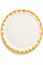 Real Gold Gilded Glass Serving Plate 26 cm Stylish Presentation Plate Single
