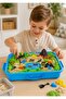 Kids Play Sand Set with Safari Animal Figures, Trees, Volcano & Carry Case – Soft Moldable Sensory Sand Activity Toy - 2