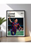 Lionel Messi Framed Poster, Football Legend Wall Art 30 X 40 CM Floating Framed