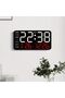 Modern Digital Alarm Clock with Large Display - 12/24H Format, Temperature, Date, USB-Powered