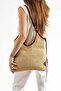 Natural Wicker Textured Double Bag Set Daily Use Large Size Shoulder and Hand Bag (Length 27 cm Width 30 cm) - 2
