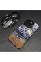 iPhone 13 Compatible Silicone Edge Hard Back Case Couple Phone Case Landscape Pattern - 8