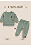 Button Detailed Seasonal 2-Piece Baby Set - 3