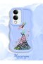 Vivo Y29S Compatible Case Camera Protector Blue Silicone Couple Phone Case Girl Pattern - 2