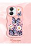 Poco X7 Pro Compatible Case Camera Protector Pink Silicone Couple Phone Case Butterfly Pattern - 2