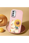 Samsung Galaxy F23 Compatible Case Camera Protector Pink Silicone Couple Phone Case Cat Pattern - 2