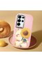 Samsung Galaxy S25 Ultra Compatible Case Camera Protector Pink Silicone Couple Phone Case Cat Pattern - 2