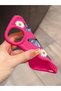 iPhone 17E Compatible Case Camera Protector Red Silicone Couple Phone Case Butterfly Pattern - 3