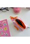 Pink Satin Orange Bow Mini Wallet/ Airpods-Earphone Case/Keychain/ Coin Purse/ Bag Charm - 4
