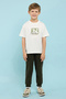 Printed T-Shirt with Crew Neck and Short Sleeves - 2