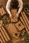 10 Pieces of Kraft Pine Cone Patterned Wrapping Paper 70X100 cm Christmas Gift Wrapping Paper - 5