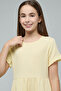 Textured Tiered Dress with Square Neck and Short Sleeves - 4