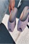 Mystera Lilac Matte Leather Women's Slippers - 4