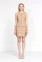 Women's Sleeveless Shirt Dress Crew Neck Buttoned A-Line Cut Mini Length Linen Blended Woven Casual - 4
