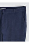 Lcwaikiki Classic Navy Blue Regular Fit Linen Blend Men's Chino Pants - 7