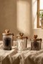 Amora Acacia Lid 3-Piece Jar Set with Measuring Spoons - 5
