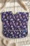 Koala Dream Liquid-Proof Baby Food Bib with Pockets - Purple Patterned Stain-Proof Wide Supplementary Food Bib 6-2 - 8