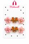 Pearl Flower and Butterfly Detailed Automatic Hair Clips Set of 2 |   Stylish Women's Hair Accessory - 2