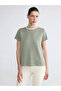 Green Crew Neck Soft Touch Women's T-Shirt - 3