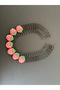 New Trend Fashion Pink Strawberry Fancy Comb Band Crown Bandana Tiara Interlocking Comb Toothed - 3