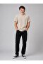 Men's Basic T-Shirt Regular Fit 100% Cotton Beige Color - 2