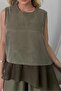 Chiffon Ruffle-Detail Blouse and Loose-Leg Pants 51391 - 4