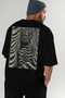 For the Love of Cats 96 Cat Printed Black Oversize T-Shirt 100% Cotton Unisex Cat Lover Premium Design - 8