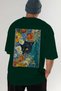For the Love of Cats 103 Cat Printed Green Oversize T-Shirt 100% Cotton Unisex Cat Lover Premium Design - 6