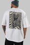 For the Love of Cats 96 Cat Printed White Oversize T-Shirt 100% Cotton Unisex Cat Lover Premium Design - 5
