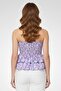 Women Straight Across Strapless Floral Print Top, Multicolor - 4