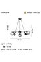 Romena 3+3 Antik Lak Avize - 2