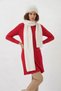 Women's Crew Neck Knit Detailed Knitwear Ecru Scarf Beanie Set - 3