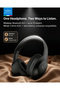 BWH-01 AuraMax ANC Wireless Headphones Bluetooth 6.0, Over-Ear HiFi Deep Bass with 40H Playtime - Black - 8