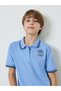 Teens Football Inspired Embroidery Polo T-Shirt