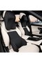 Headrest Pillow & Lumbar Cushion Combo – Memory Foam Car Seat Back Support Set, Ergonomic Headrest & Waist Support Pillow, Long Drive Comfort (Black)