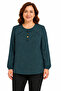 Women's Middle Age and Above Polka Dot Patterned Elastic Sleeves Combed Cotton Mother Blouse 1603