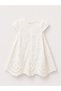 Baby Girl Openwork Dress 9 Months 2 Years Old Cream - 3