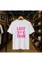 Lady of Iron Printed 100% Cotton Oversize Loose Regular Fit Crew Neck T-Shirt