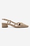 Olena Beige Straw Women's Heeled Sandals - 4