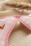 Set of 2 Pink Gingham Liquid-Proof Baby Bibs - 6-18 Months Cute Teddy Bear and Teddy Bear Figured Pofu - 5