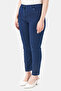 30114 Dark Blue Stone-Detail Ankle-Length Jeans - 3