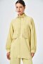 Women's Stone Detailed Zippered Double Suit Set Yellow 31369 - 4