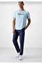 Men's Navy Blue Summer Parachute Jogger Sweatpants 82120- - 5