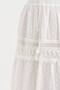 Women's Long Skirt with Complete Embroidery Detail and Elastic Waist Design - 7