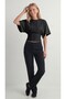 . Women's 100% Cotton Stretchy Bat Sleeve Fitted Waistline Crew Neck Summer Combed Cotton Sports T-Shirt - 3