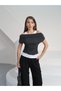 Women's Aveline Athlete Detailed Transparent T-Shirt - Buzzy Fabric