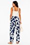 Women’s Printed Tapered Pants – High Waist Casual Trousers - 2
