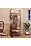 Iron MDF Minimalist Entryway Rack - Fashionable, Practical, Affordable, High Quality - 8